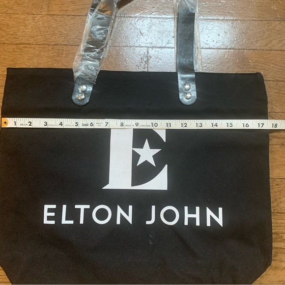 ELTON JOHN Farewell Yellow Brick Road Tour Reversible Tote Bag NEW!! - Picture 5 of 8